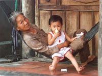 grandma with boy